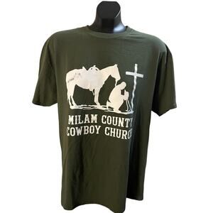 Milam County Cowboy Church T-Shirt – Size Large